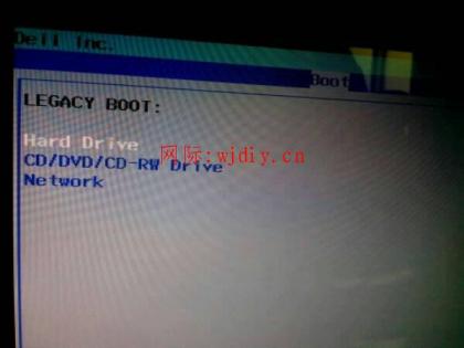 dell BOOT里面直接讓硬盤第一啟動